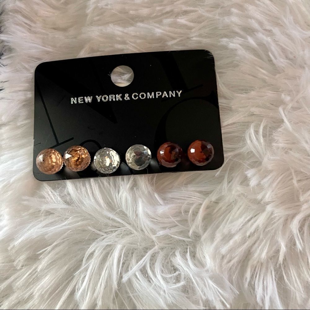 2/$20 New York & Company 3 Pack Earrings; BNWT
